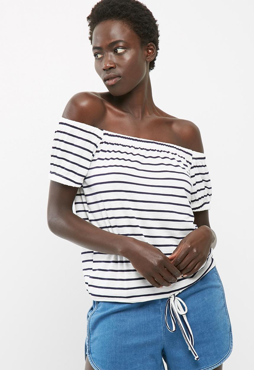 dailyfriday - Off the shoulder drawcord top