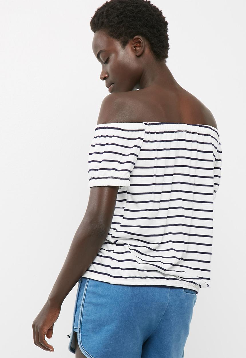 dailyfriday - Off the shoulder drawcord top
