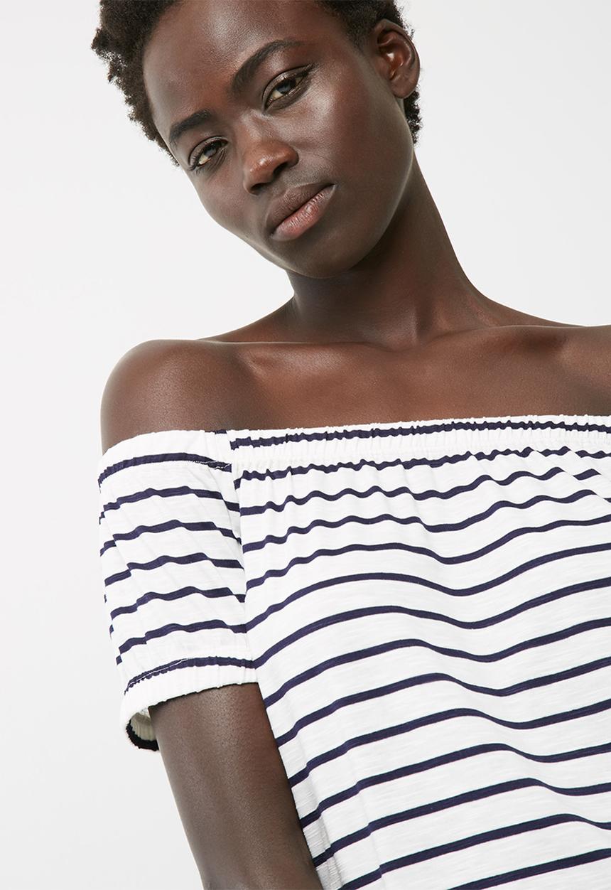 dailyfriday - Off the shoulder drawcord top
