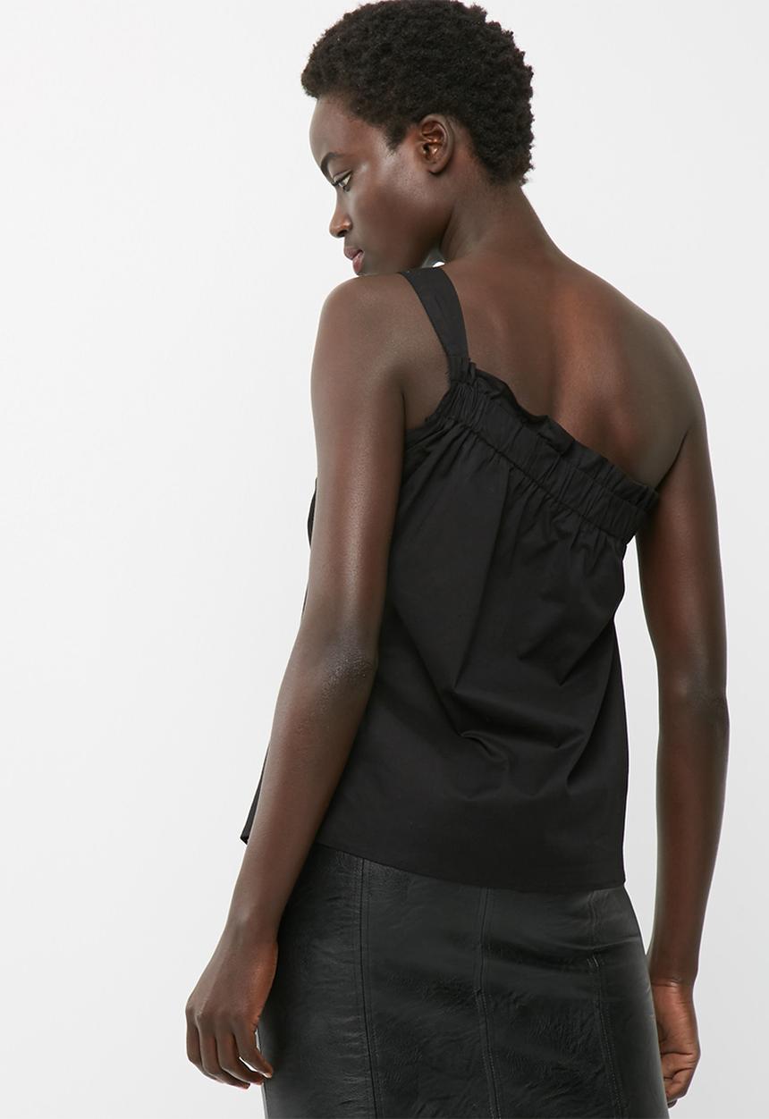 dailyfriday - One shoulder poplin blouse