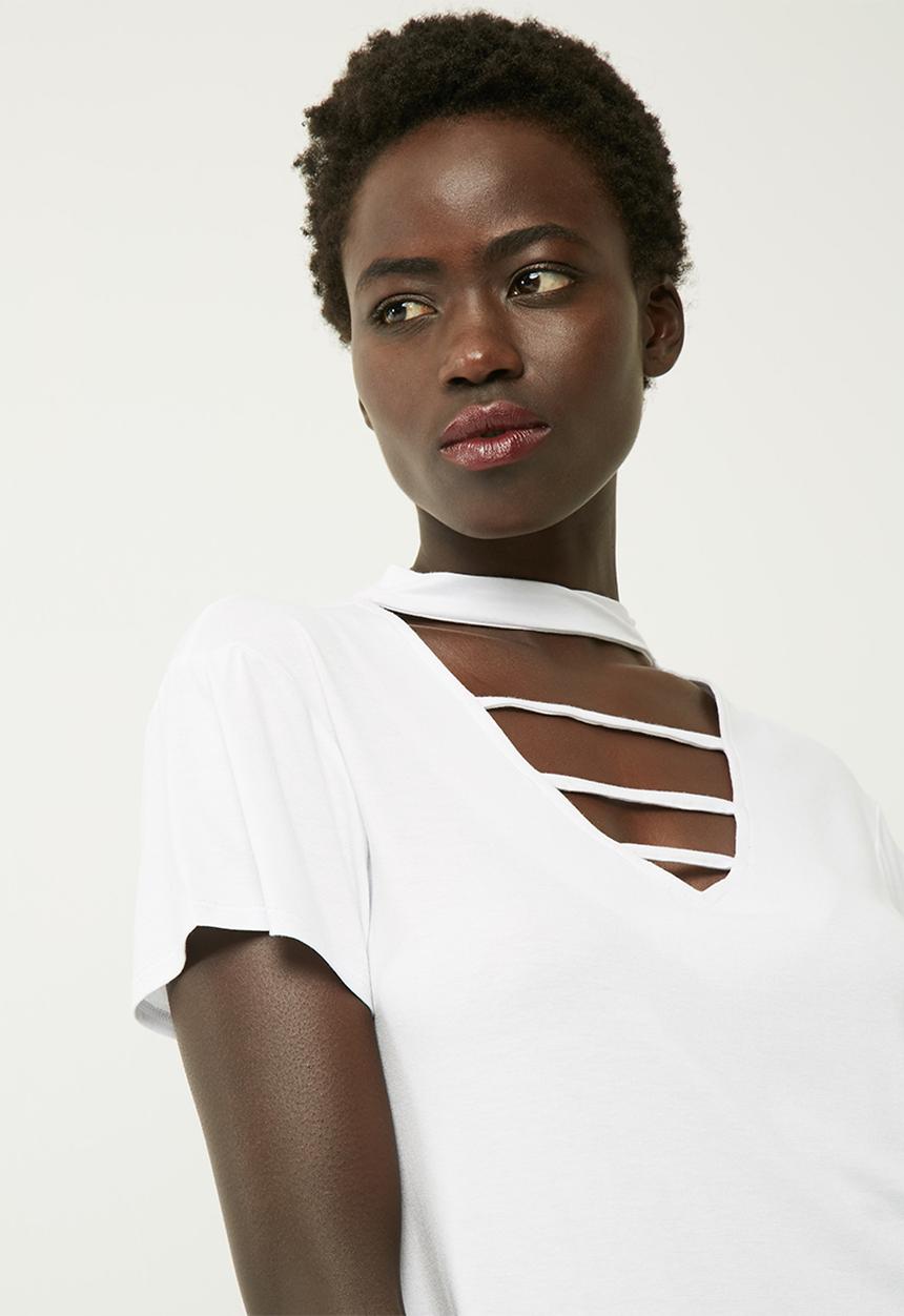 dailyfriday - Choker knit tee