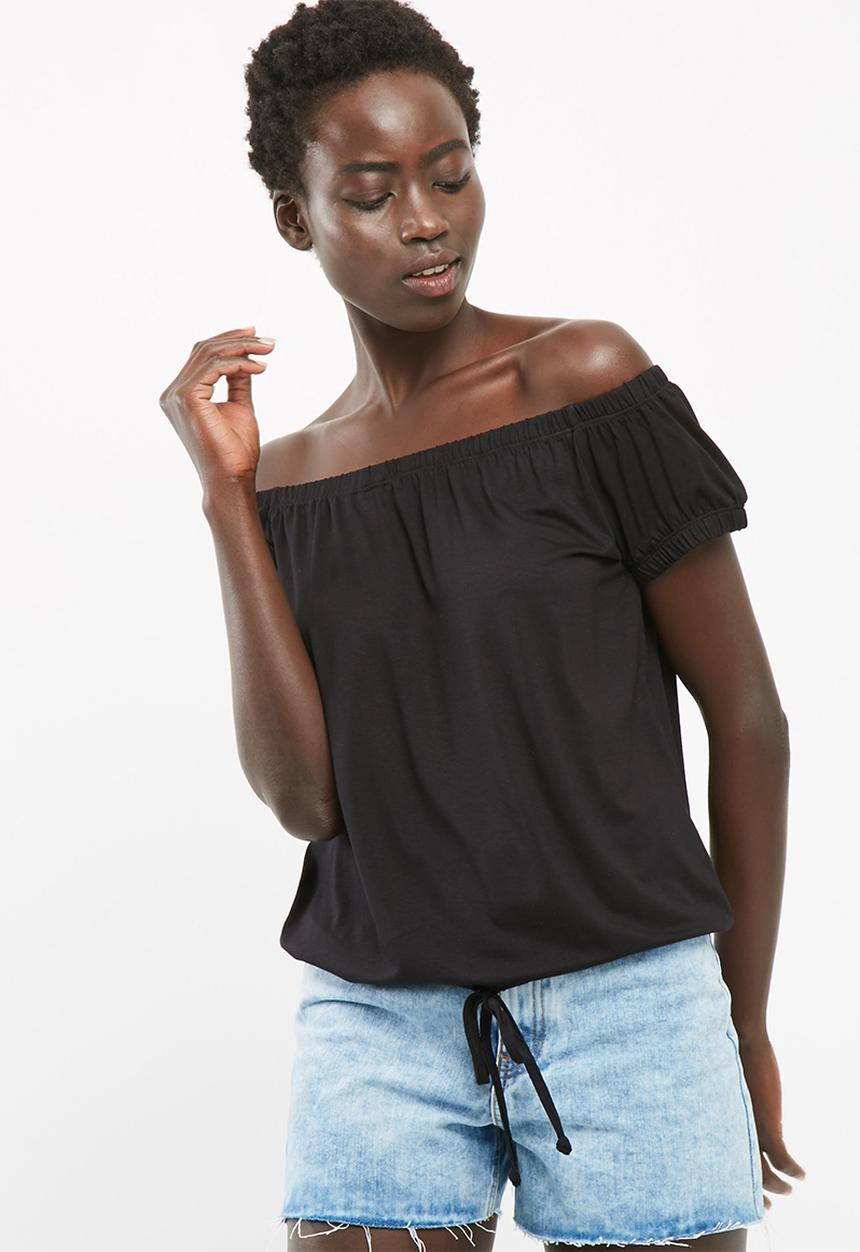 dailyfriday - Off the shoulder drawcord top