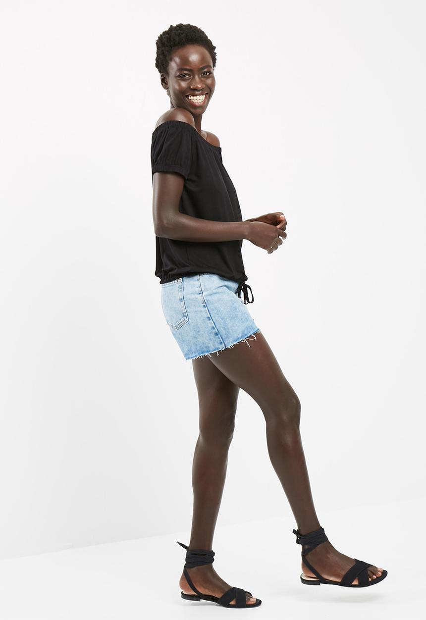 dailyfriday - Off the shoulder drawcord top