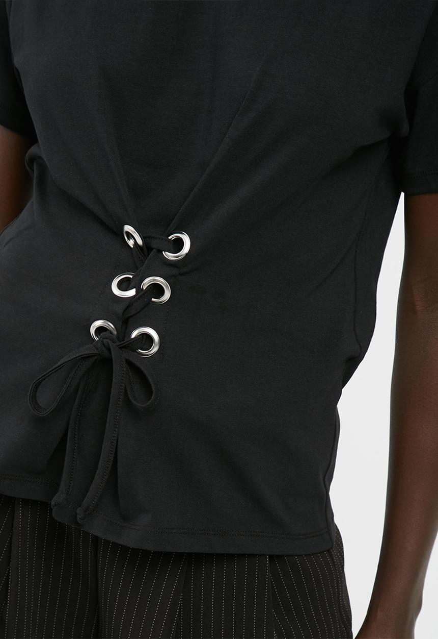 dailyfriday - Lace up front tee