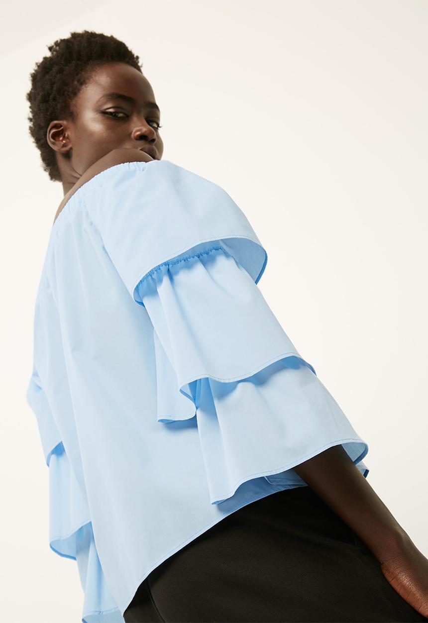 dailyfriday - Off the shoulder poplin blouse