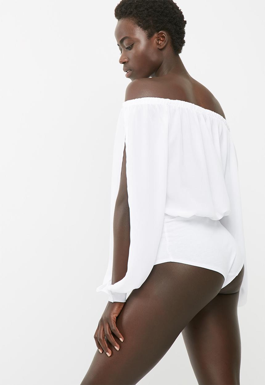 dailyfriday - Off the shoulder twofer bodysuit