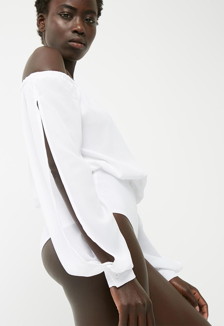 dailyfriday - Off the shoulder twofer bodysuit