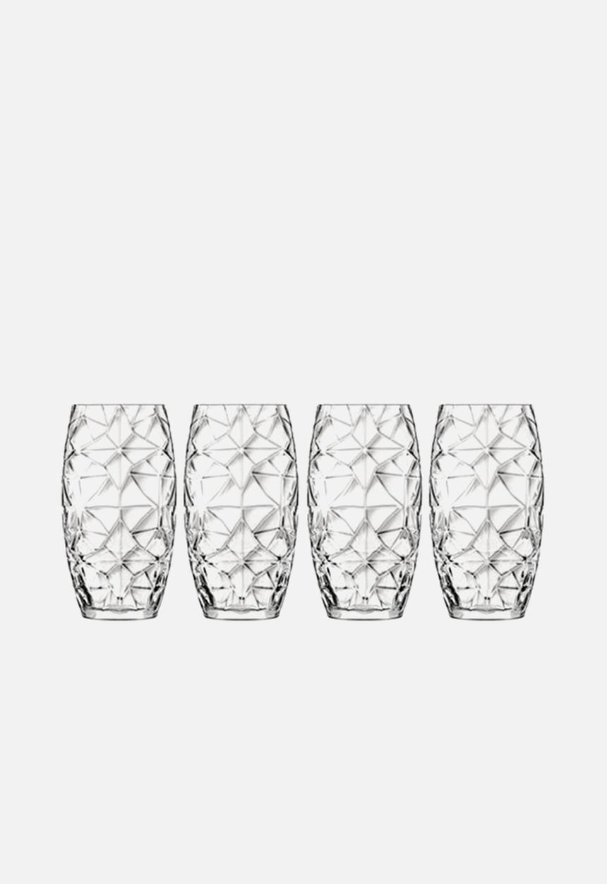 Luigi Bormioli - Facet glass set of 4