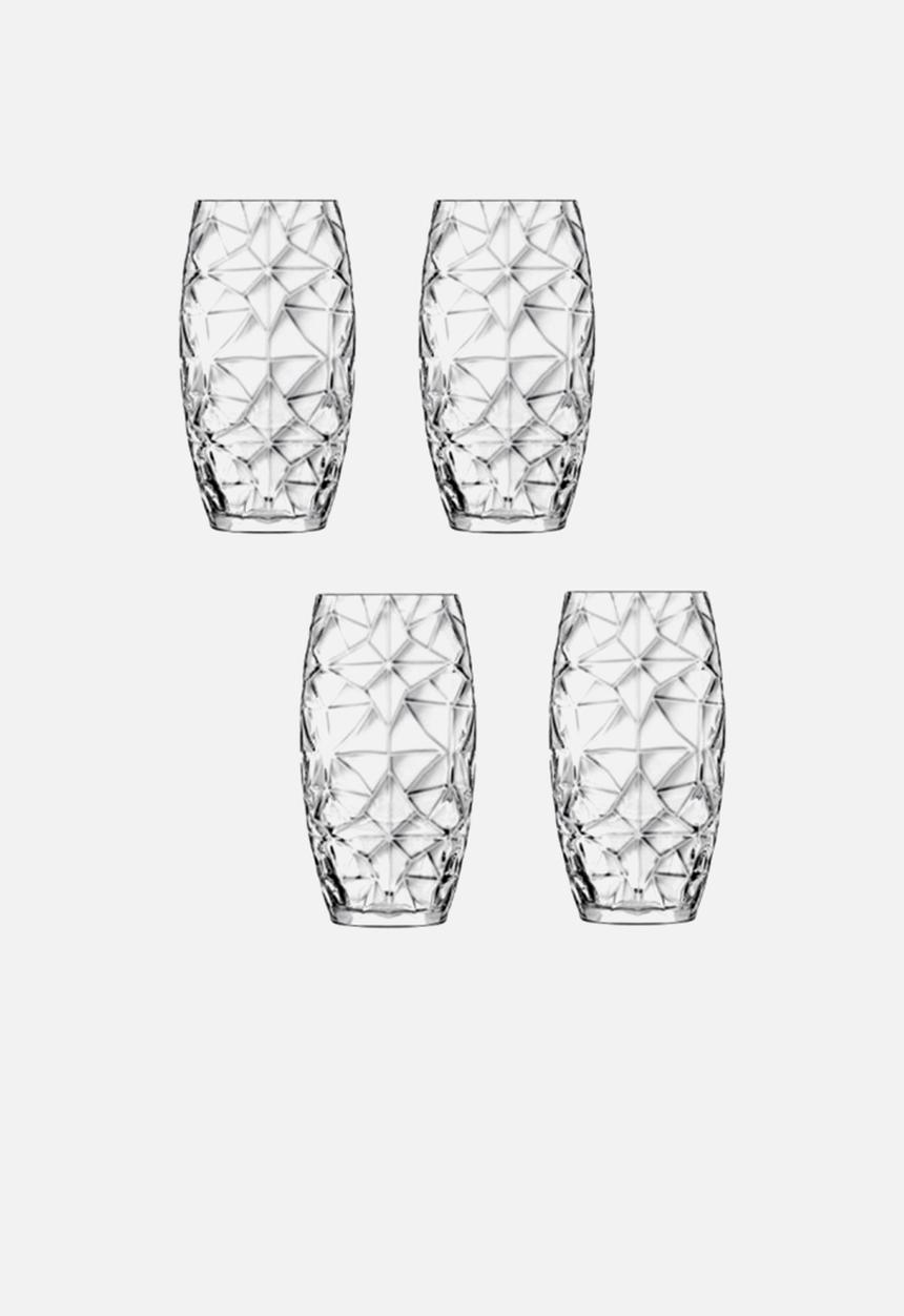 Luigi Bormioli - Facet glass set of 4