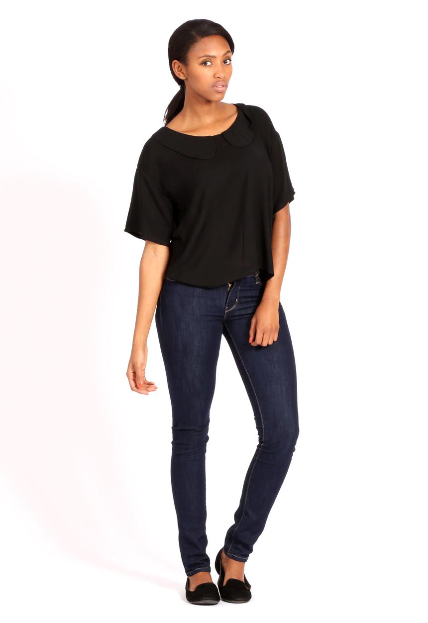 Margot Molyneux - Loose Collar Shirt – Black