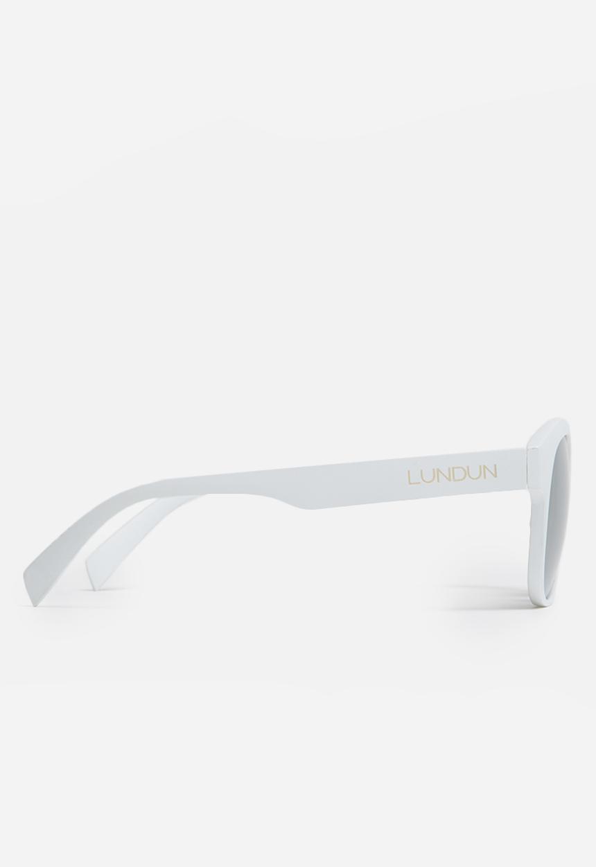 Lundun - Mirror lens sunglasses - white
