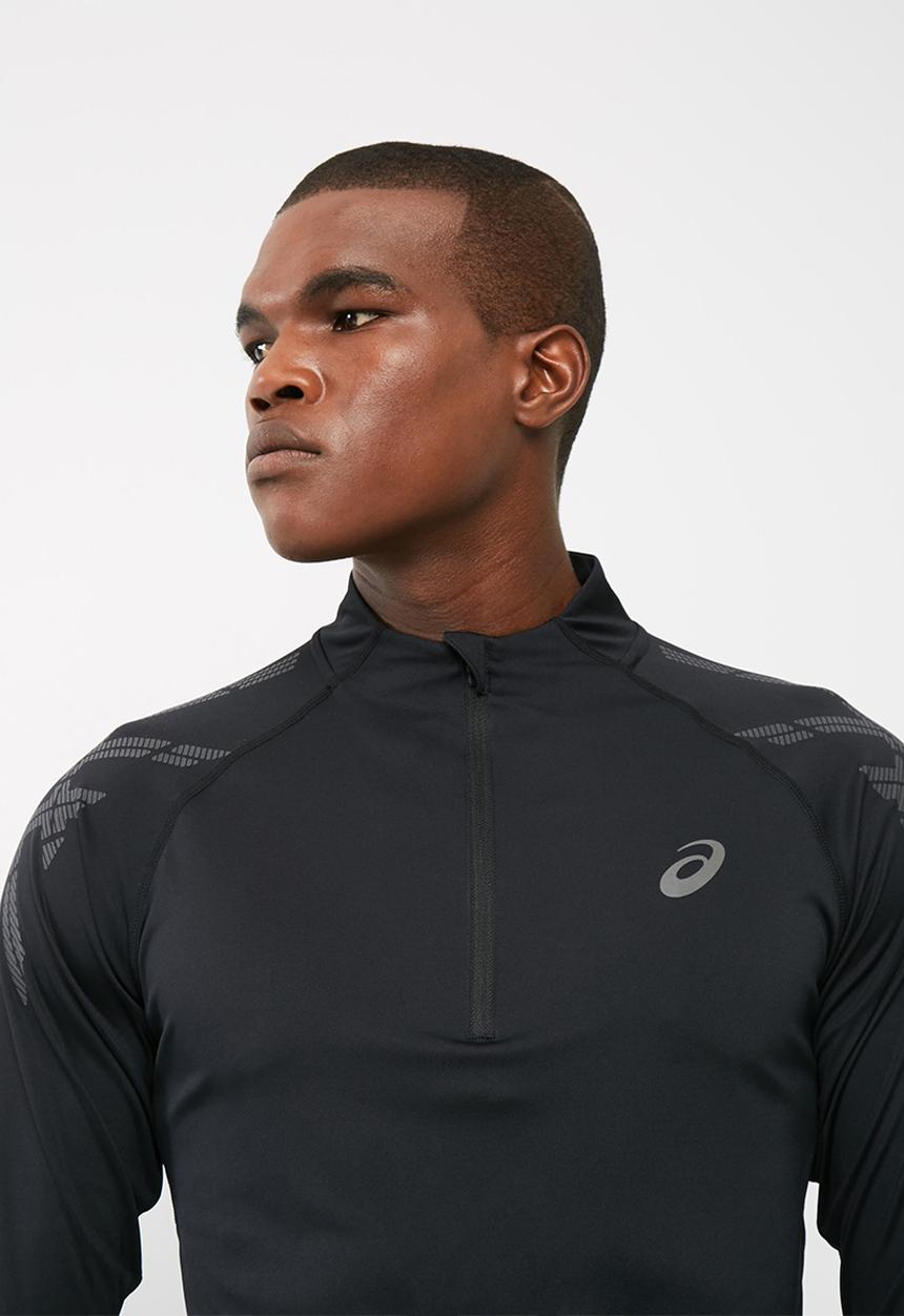 ASICS - Stripe half zip tee