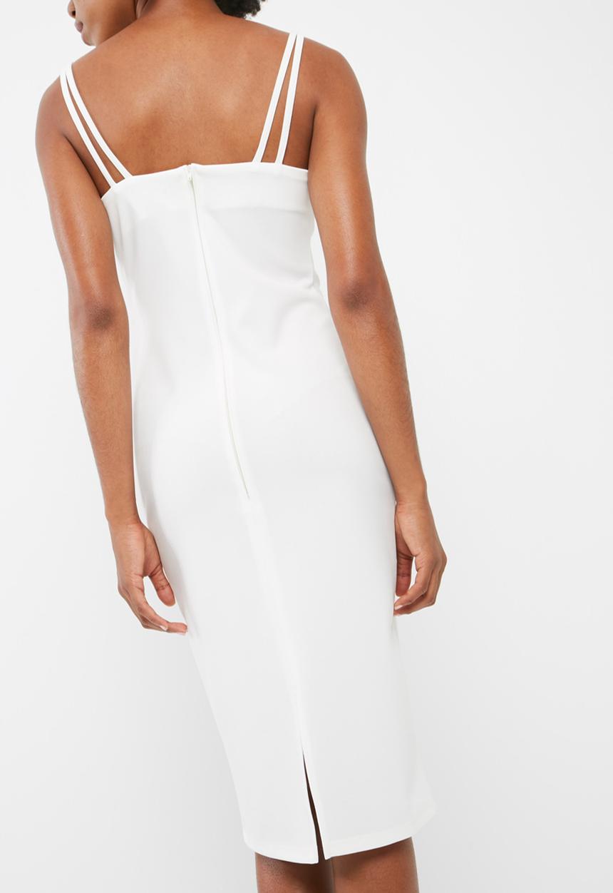 dailyfriday - Midi double strap bodycon dress