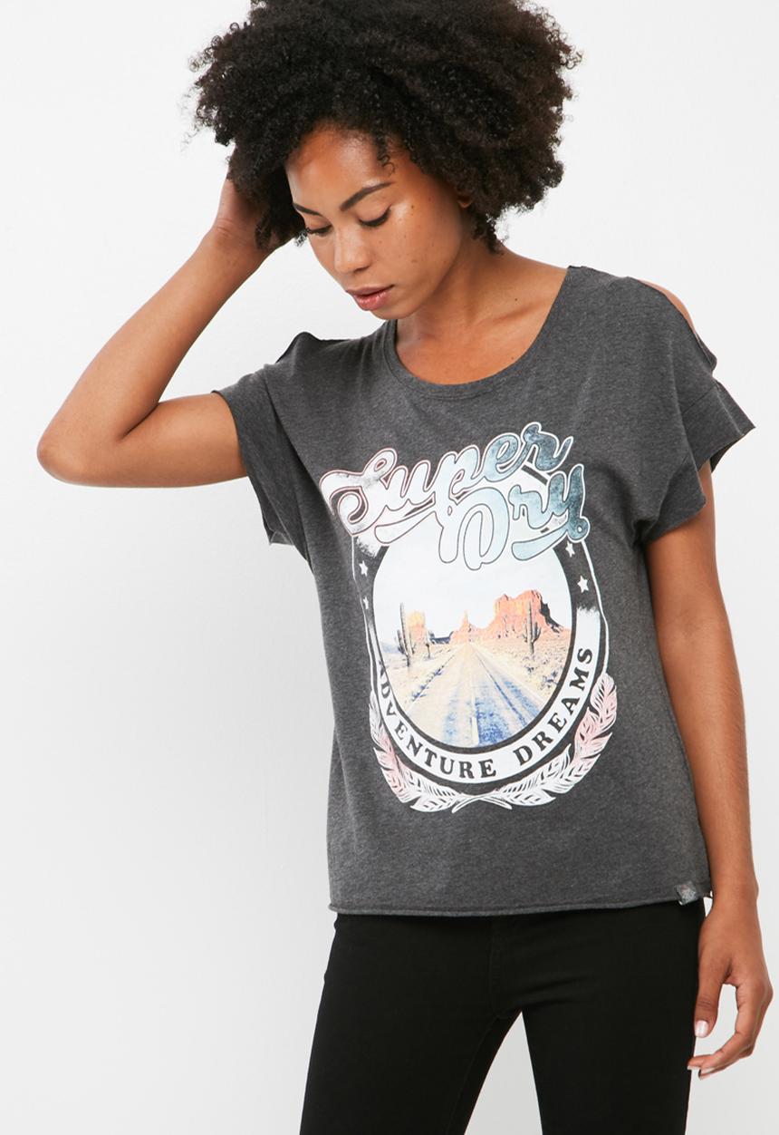 Superdry. - Desert nevada shoulder tee