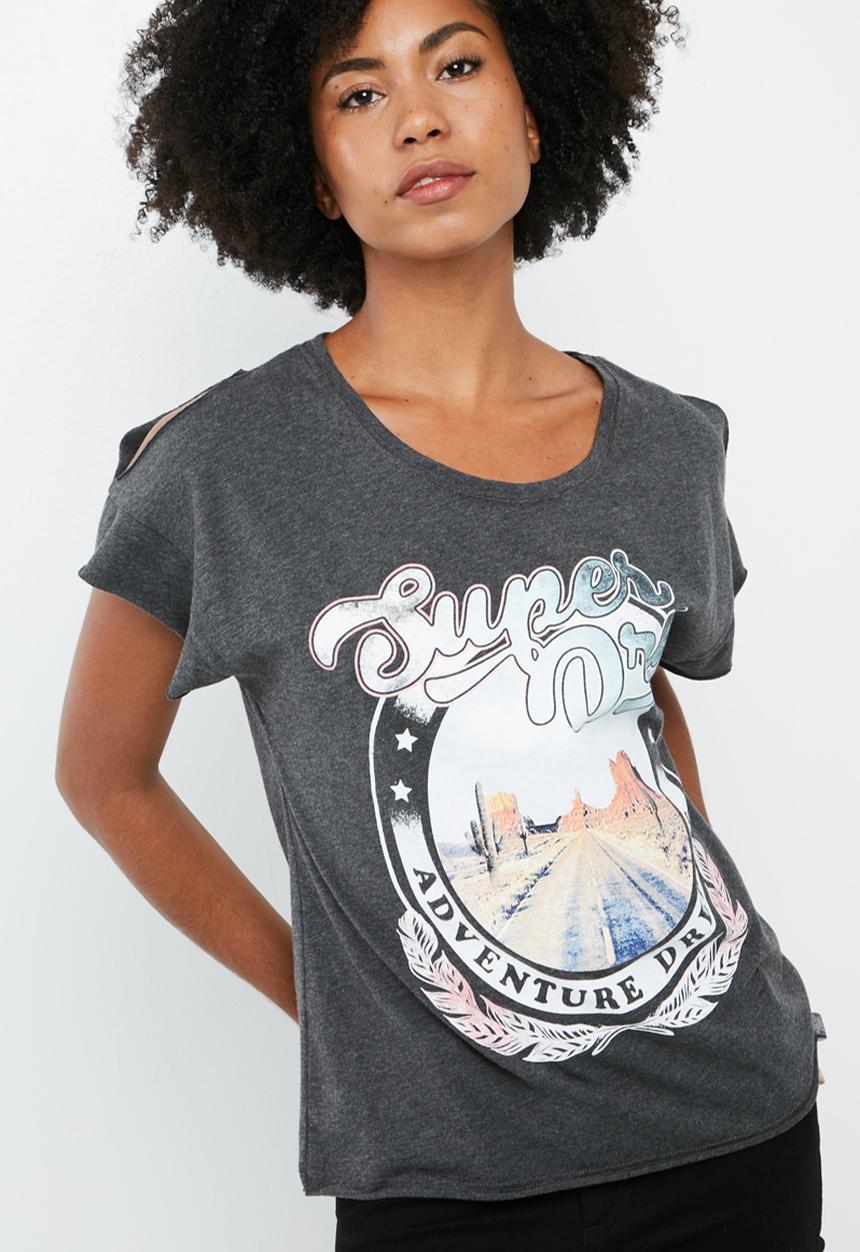 Superdry. - Desert nevada shoulder tee