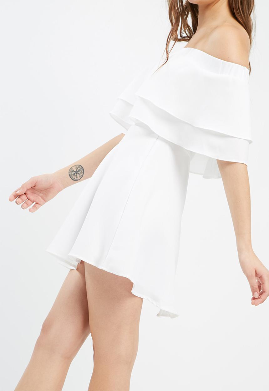 Missguided - Ruffle layer bardot swing dress