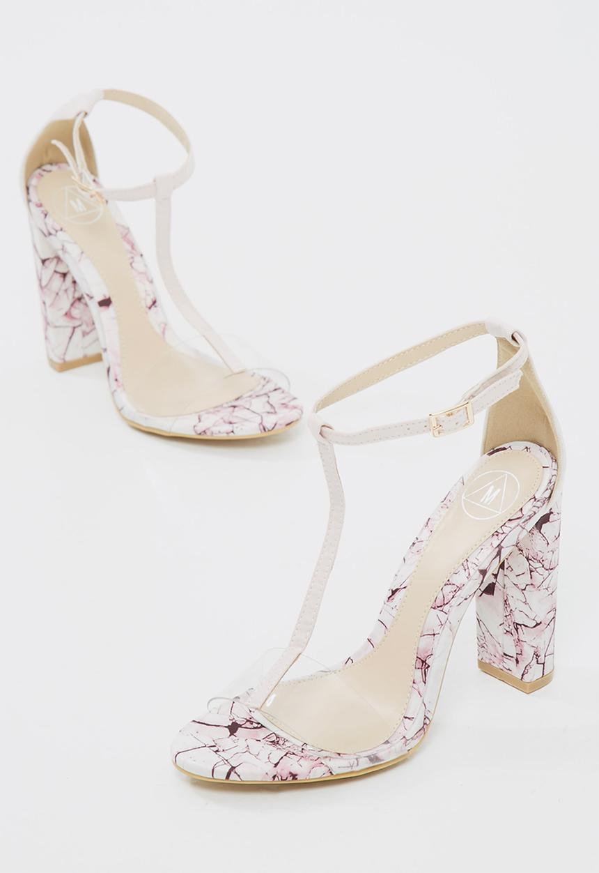 Missguided - Marbled t-bar sandal