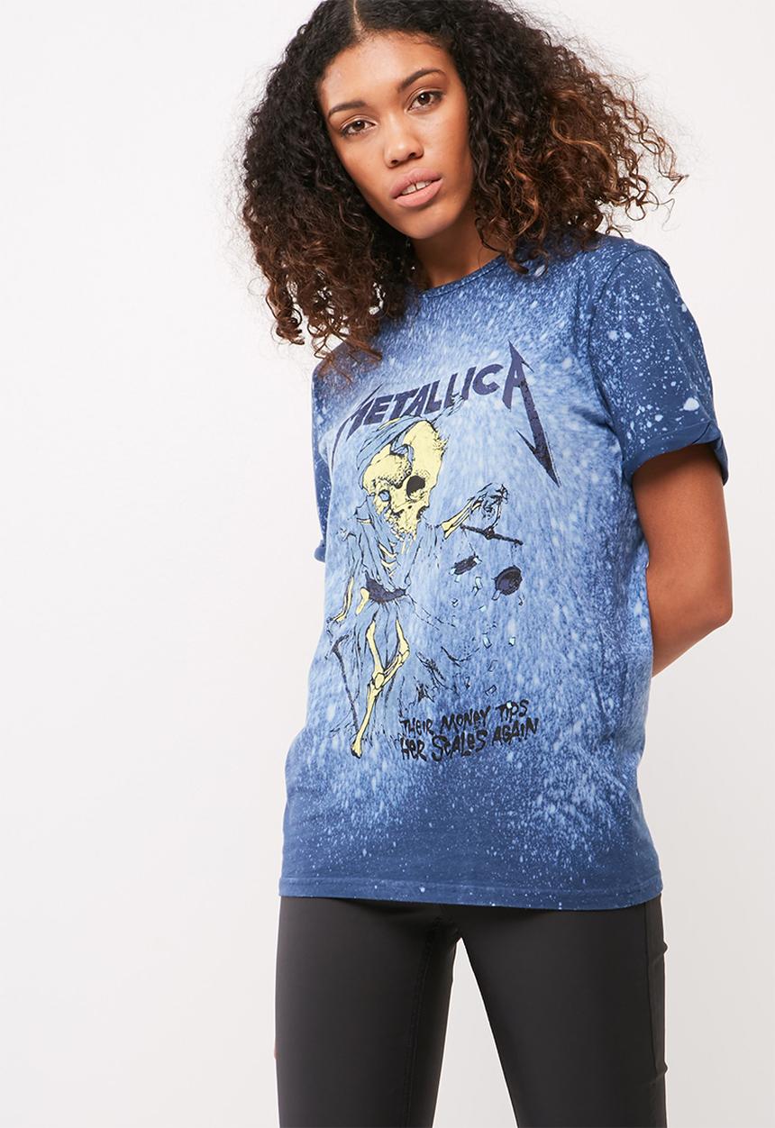 Missguided - Metallica distressed t-shirt