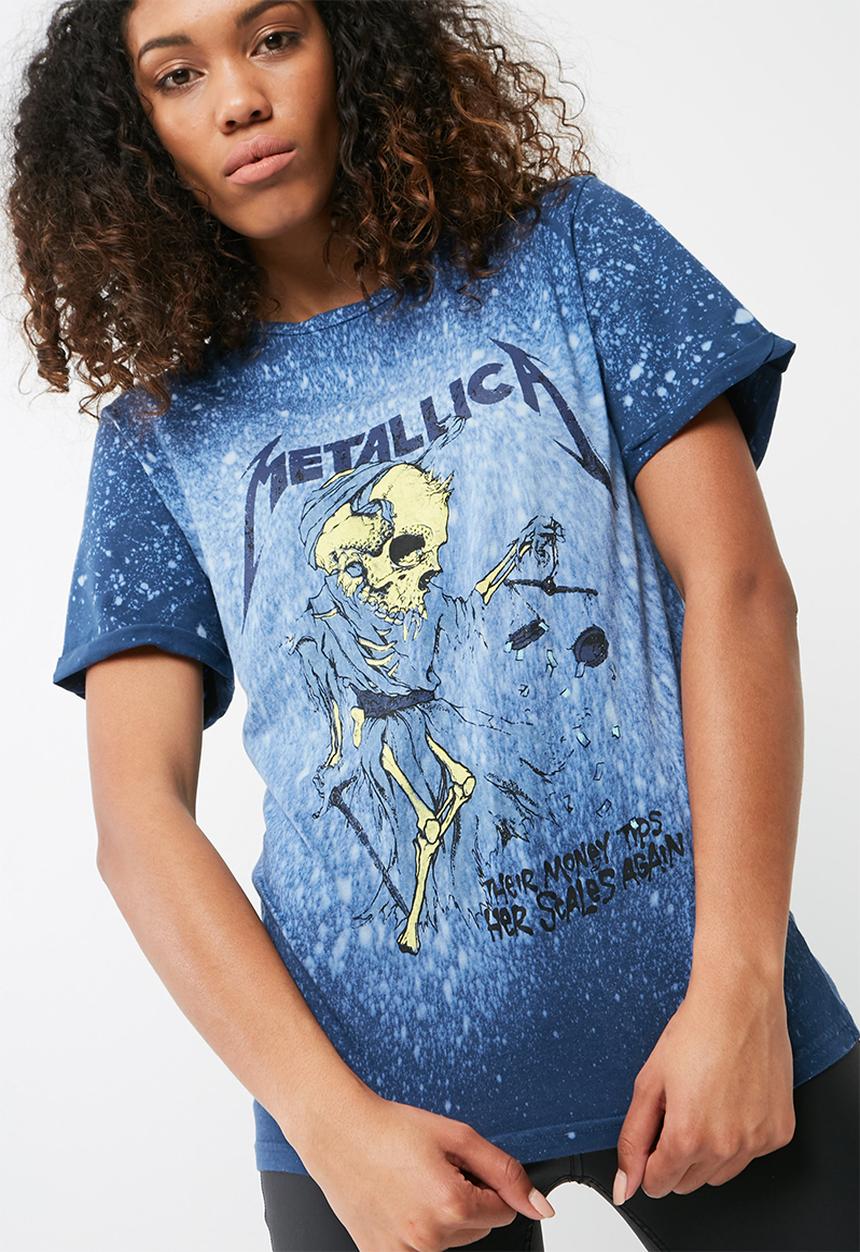 Missguided - Metallica distressed t-shirt