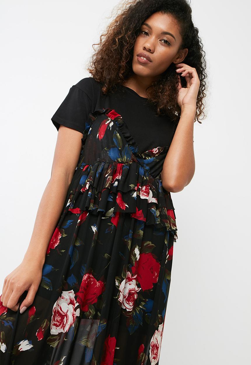 dailyfriday - 2 in 1 mesh cami dress