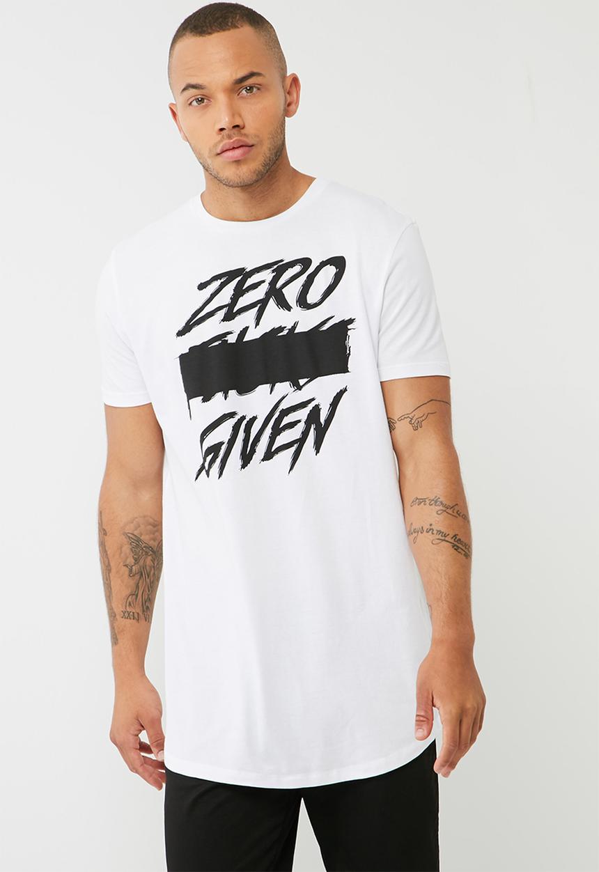 basicthread - Printed Curved Hem Tee