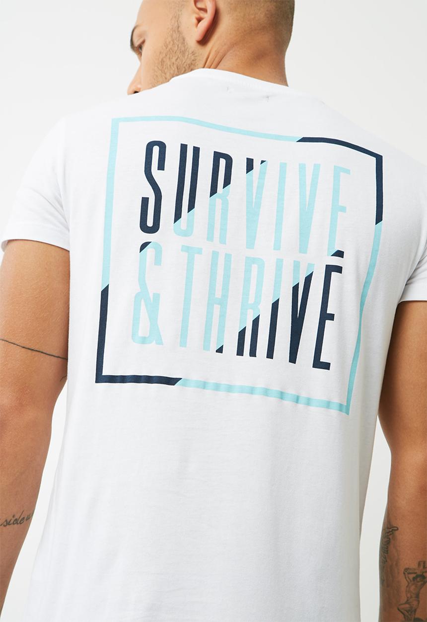 basicthread - Printed Crew Neck Tee