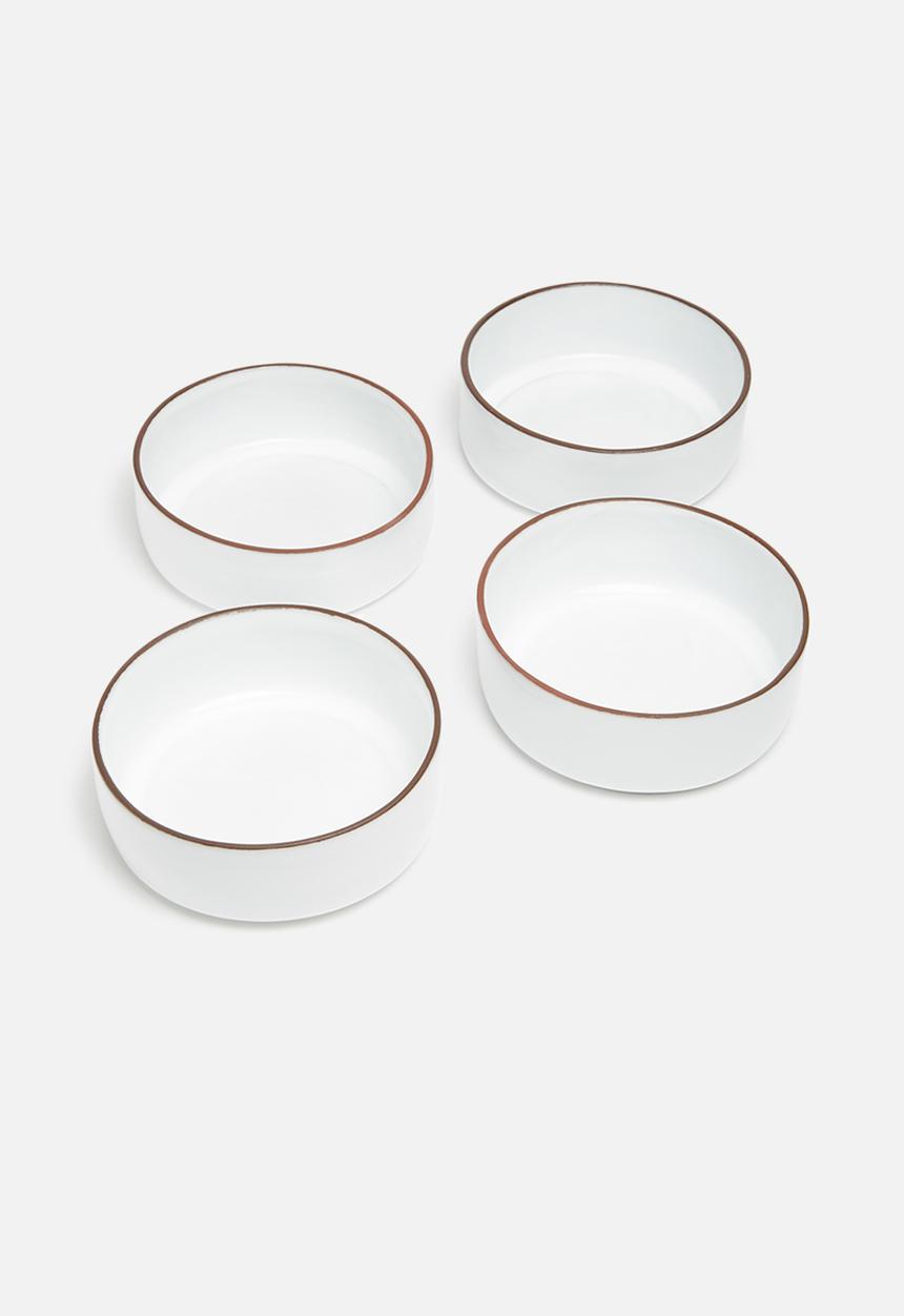 Urchin Art - Terracotta edge bowl set of 4