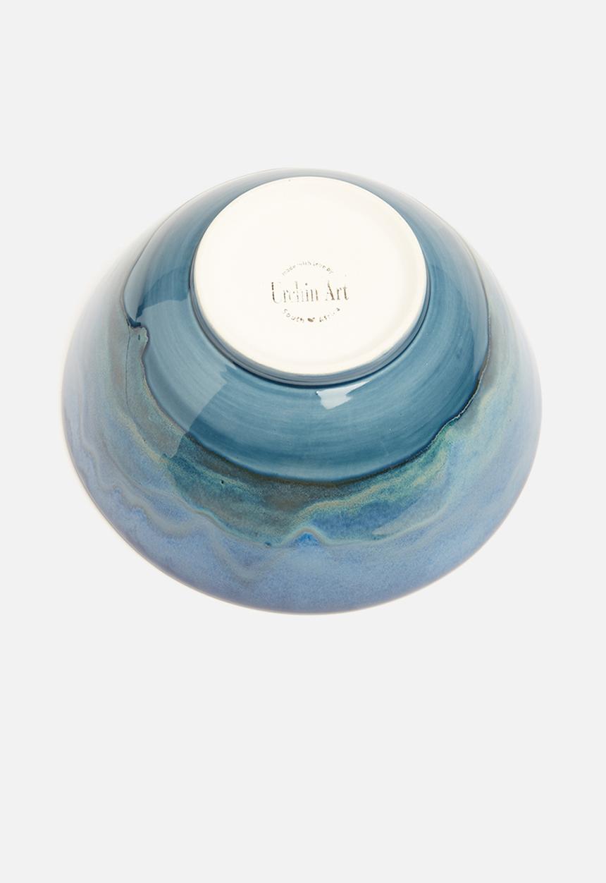 Urchin Art - Azure salad bowl