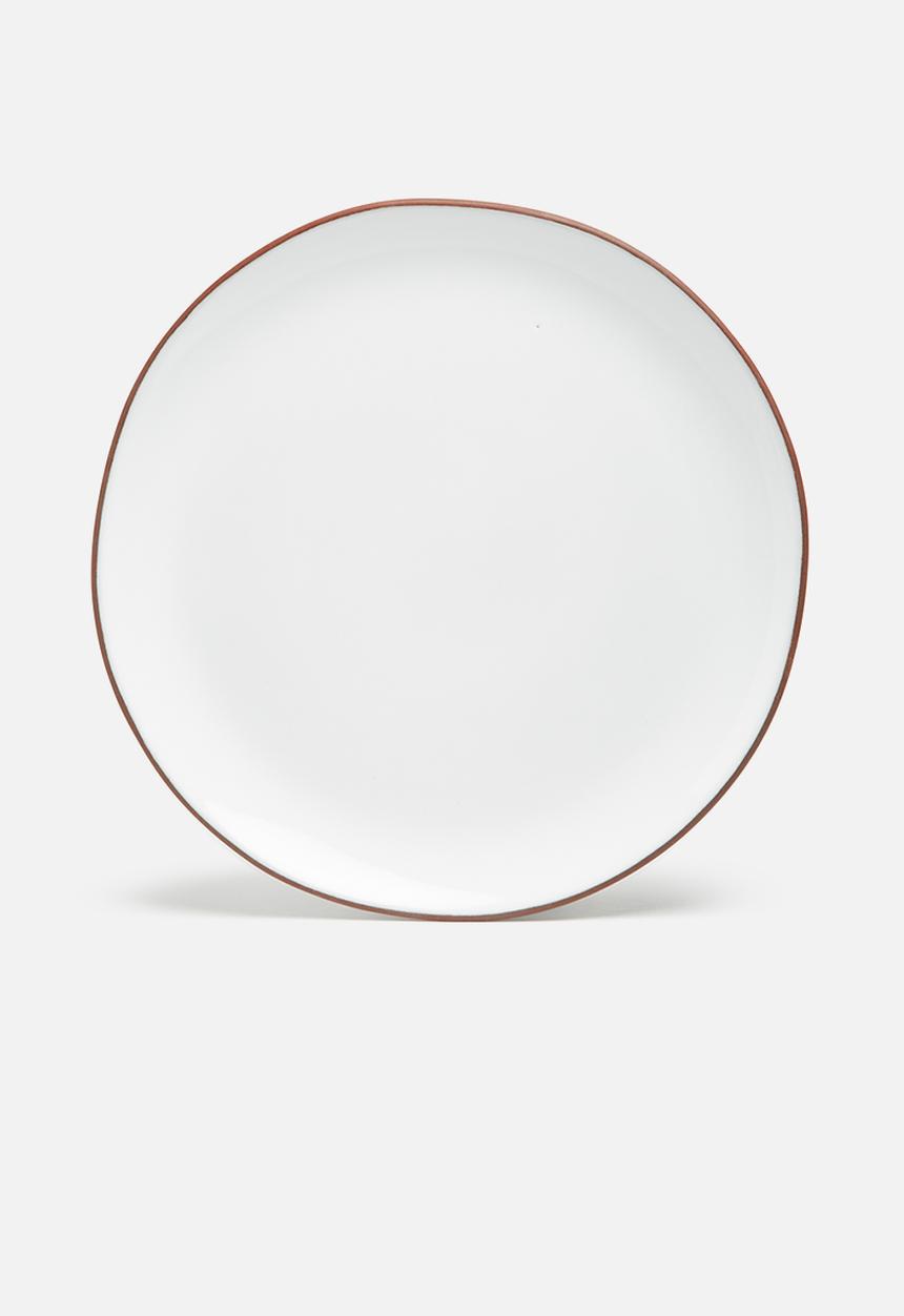 Urchin Art - Terracotta edge dinner plate set of 4