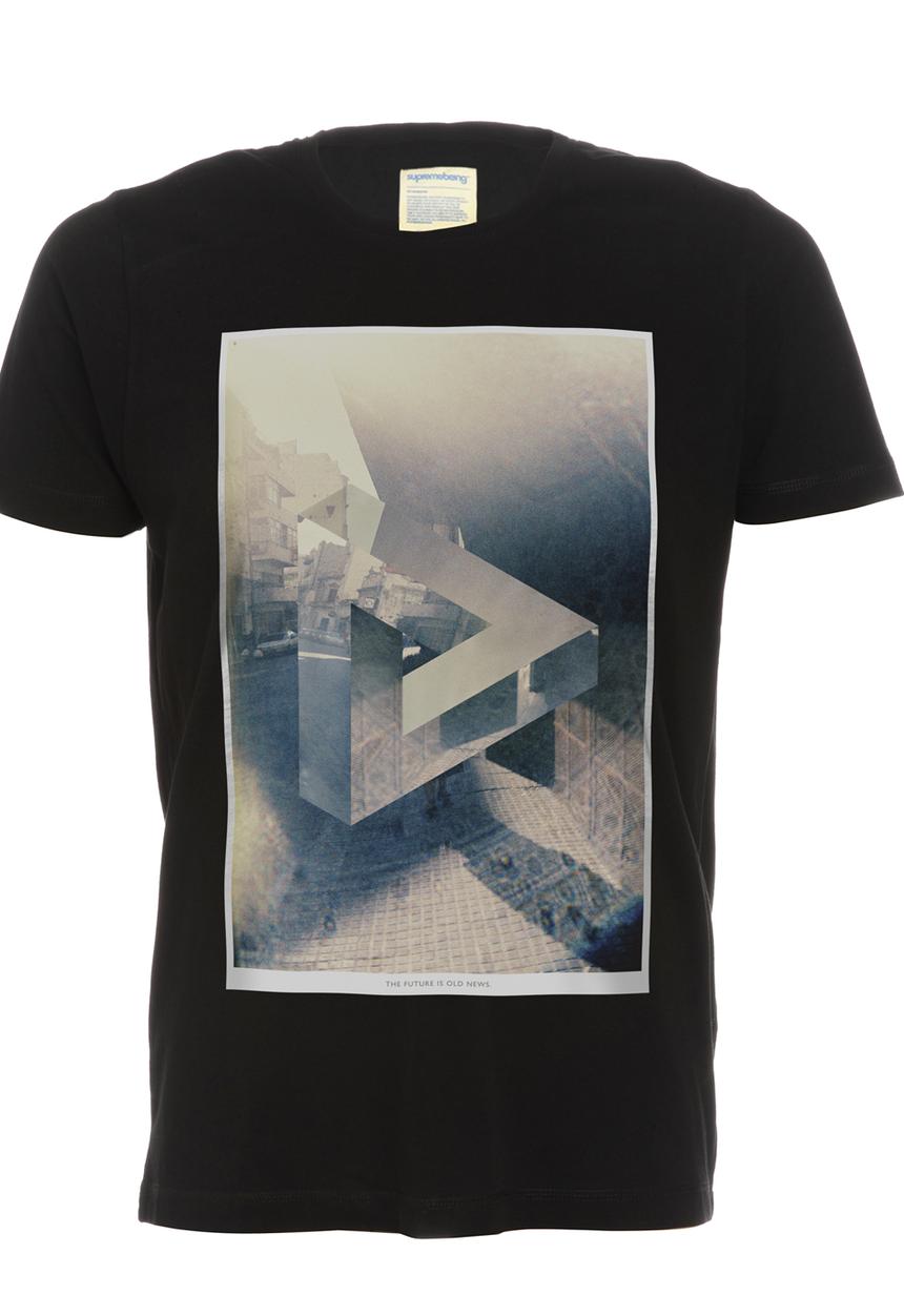Supremebeing™ - Old News Tee – Black