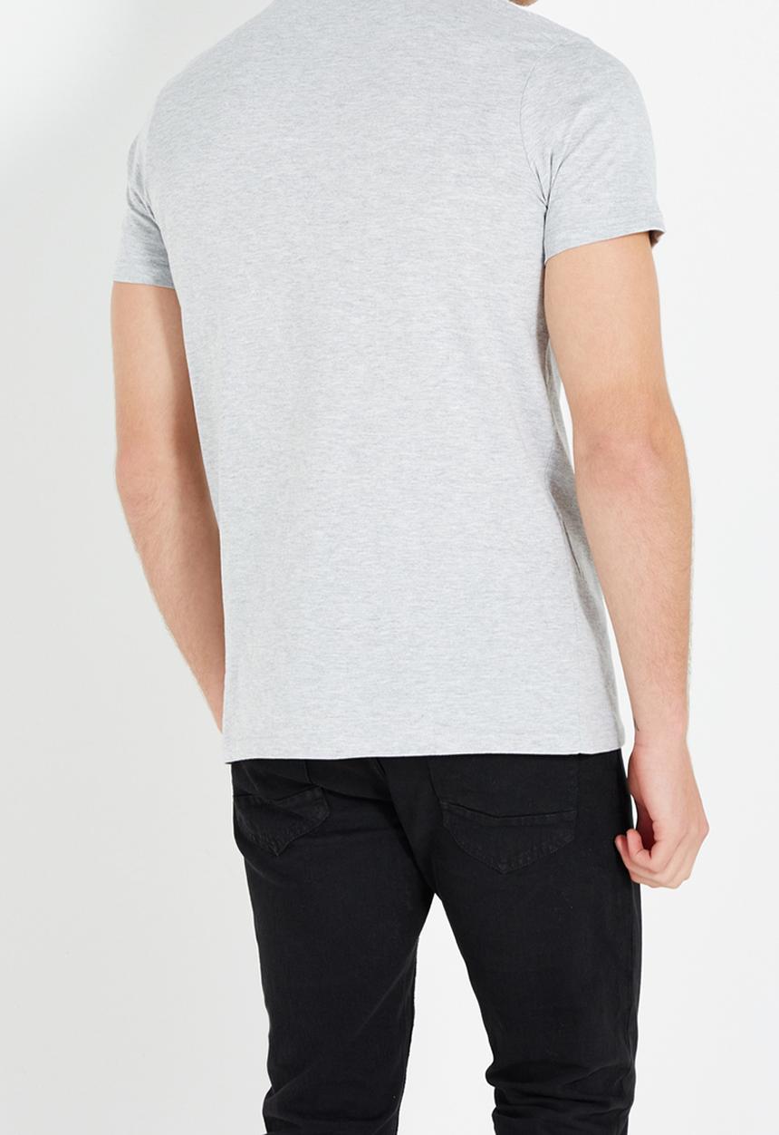 Cotton On - Essential vee neck tee - grey