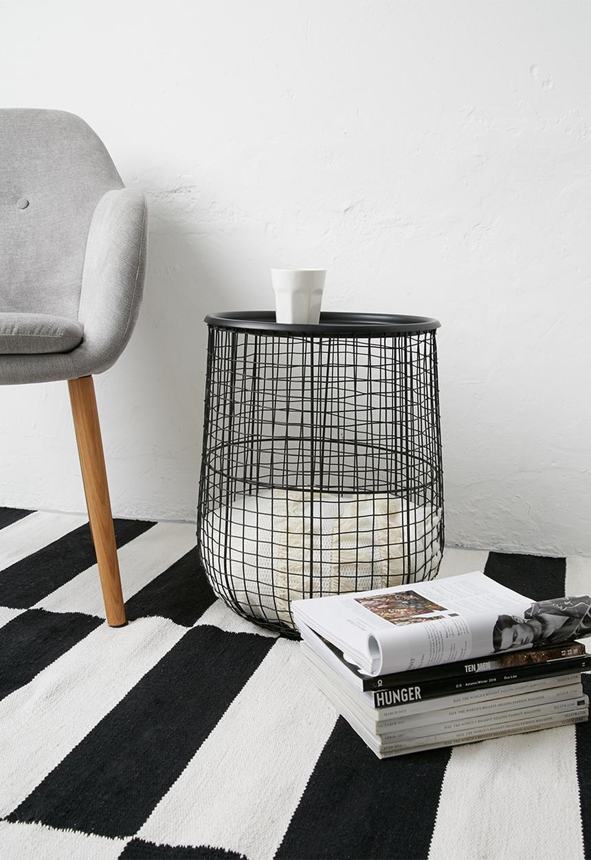 Sarah Jane - Black mesh side table
