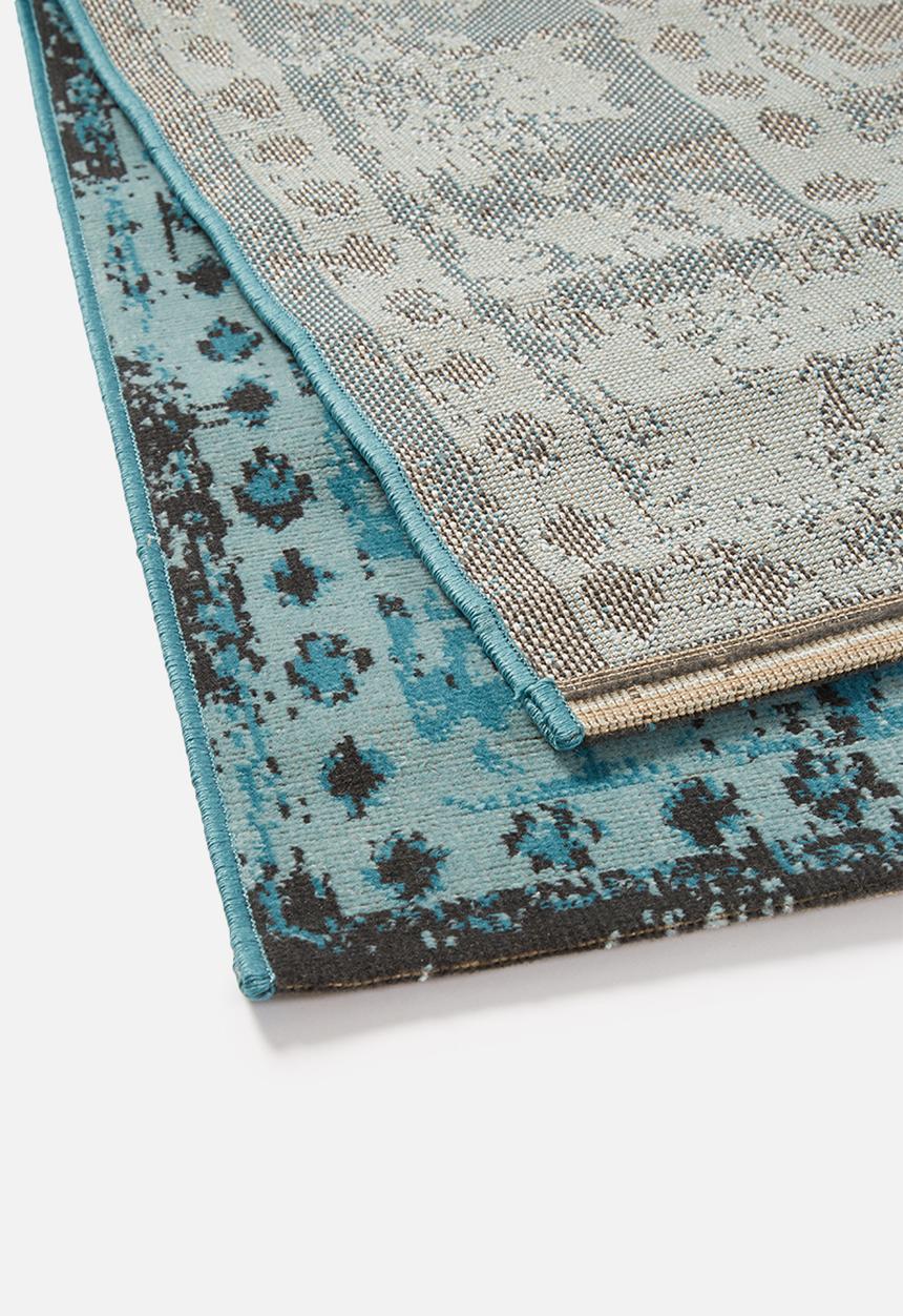 Sixth Floor - Vintage rug - blue/green mix
