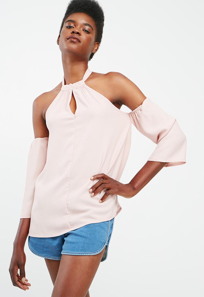 dailyfriday - Knotted keyhole blouse