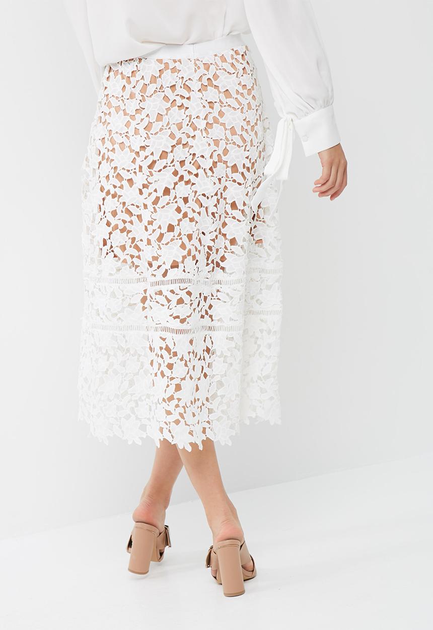 Missguided - Premium heavyweight crochet lace full midi skirt
