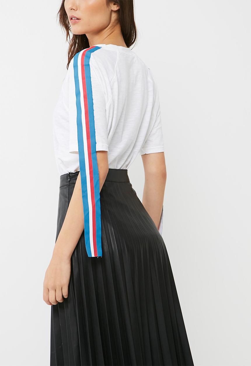 Missguided - Oversized shoulder stripe t-shirt