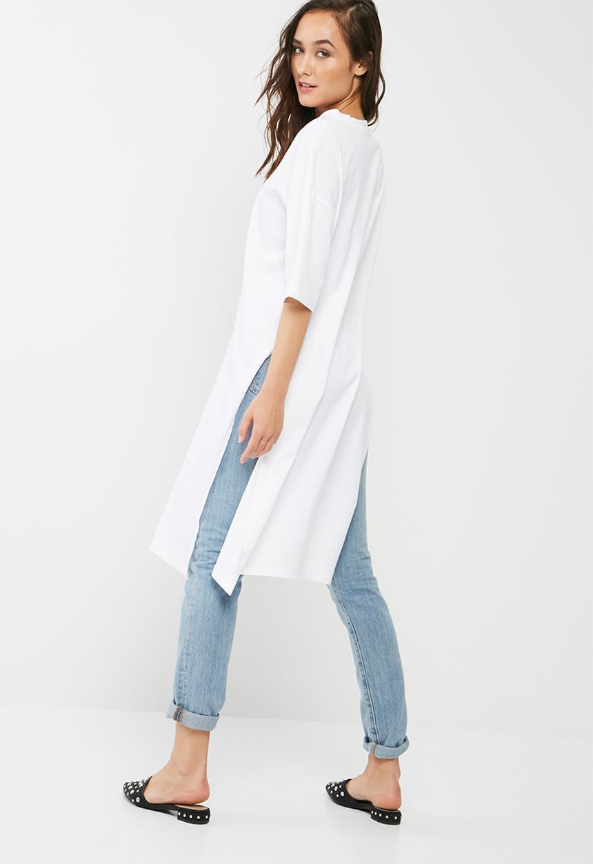 Missguided - Knot front long back tunic top