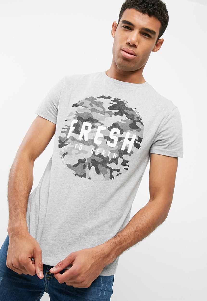 basicthread - Printed Crew Neck Tee