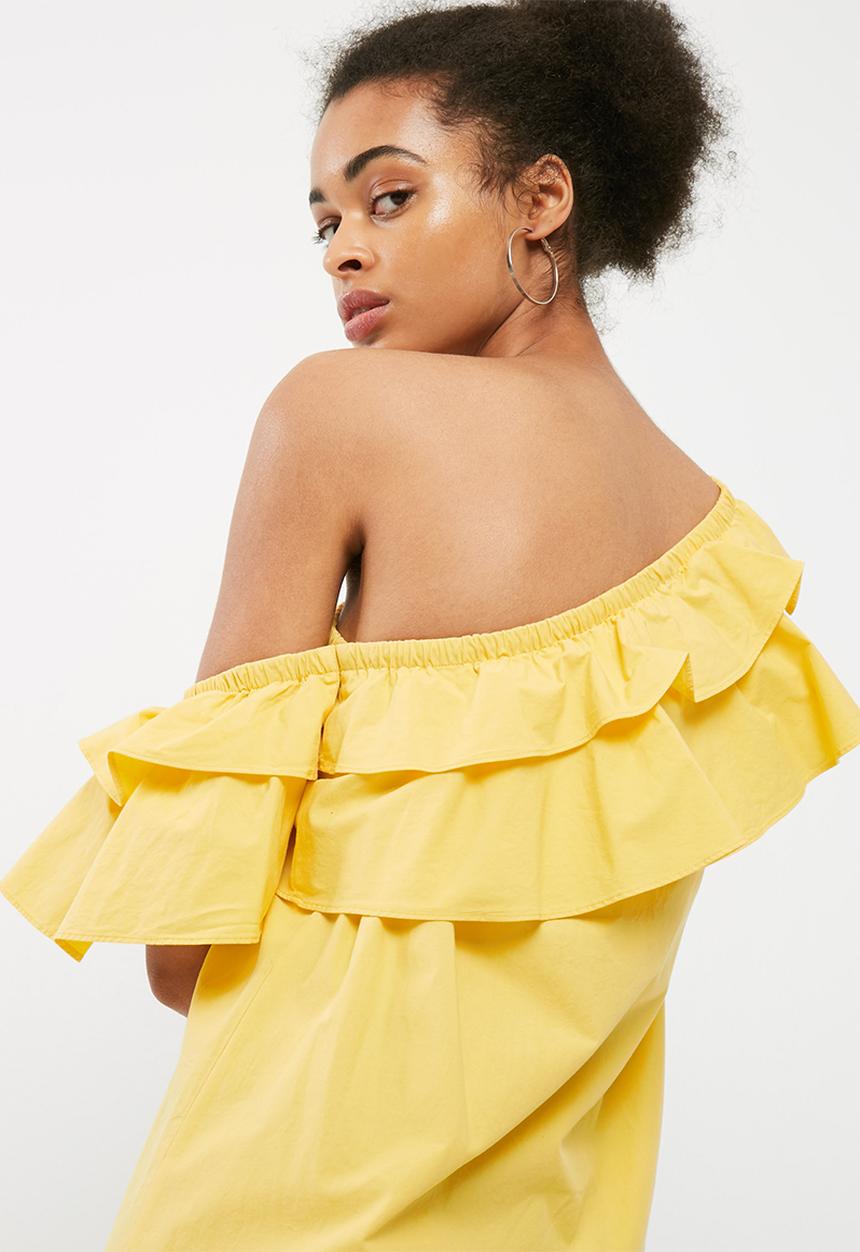 dailyfriday - Tiered one shoulder dress
