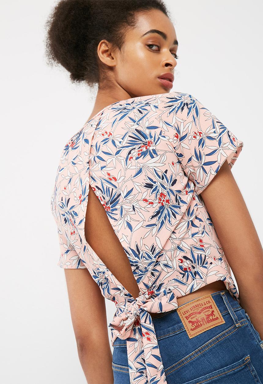 dailyfriday - Wrap back woven blouse