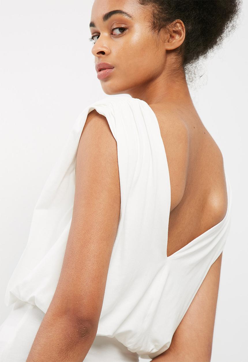 dailyfriday - Plunge neck knit bodysuit