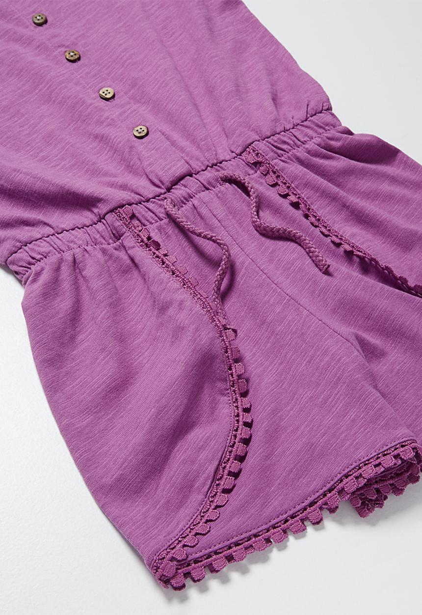 MINOTI - Pom pom playsuit