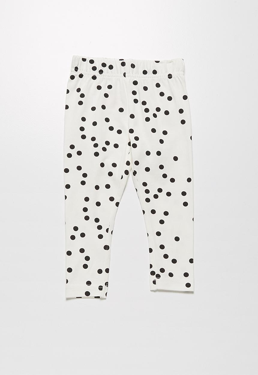 MINOTI - Spotty denim shirt & leggings set