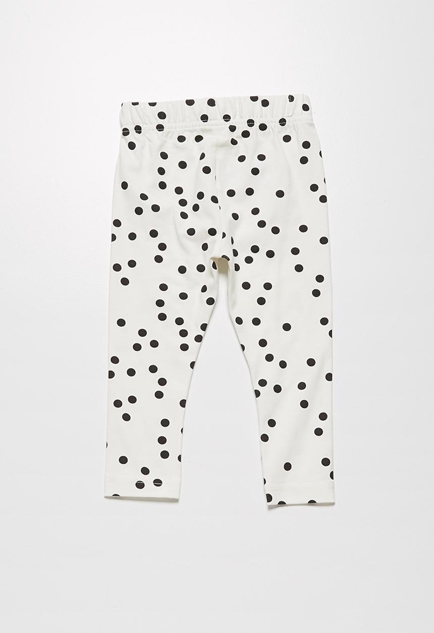 MINOTI - Spotty denim shirt & leggings set