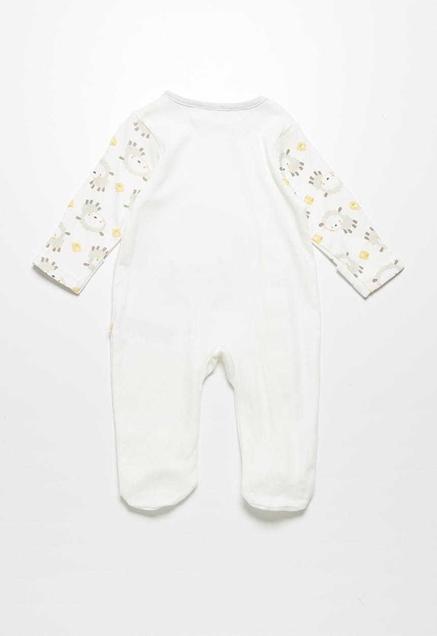 Babaluno - Lamb sleepsuit & hat set