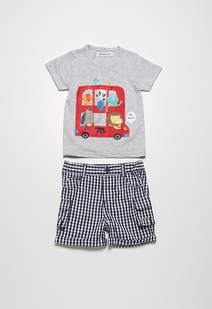 Babaluno - Bus t-shirt & shorts set