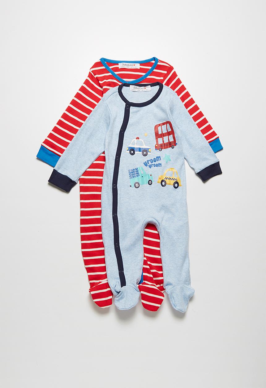 Babaluno - Bus 2-pack sleepsuit