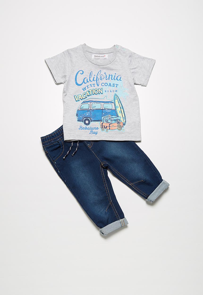 Babaluno - Cali t-shirt and jeans set