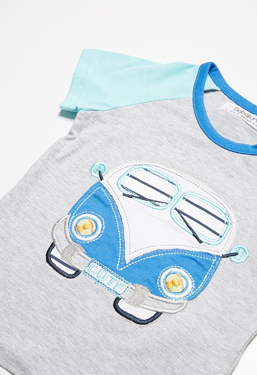 Babaluno - Hippy bus t-shirt and shorts set