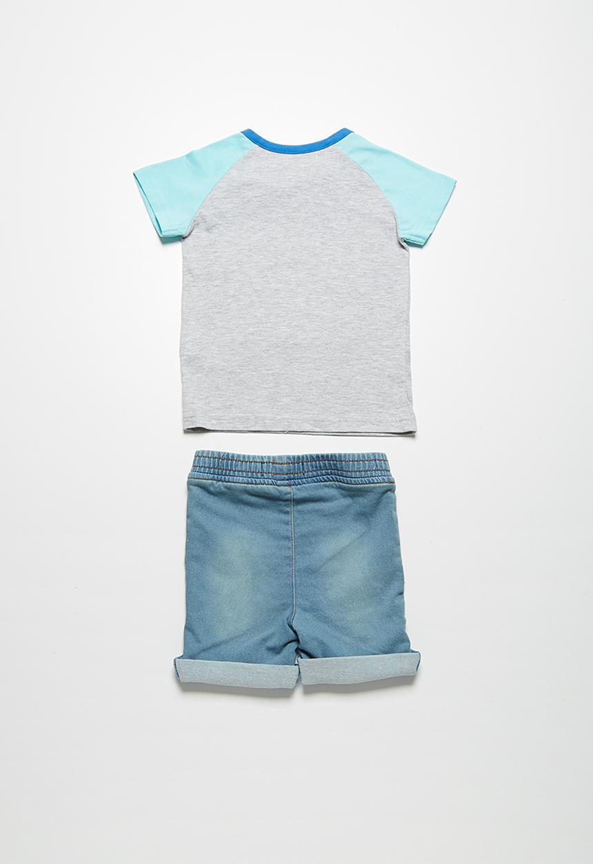 Babaluno - Hippy bus t-shirt and shorts set